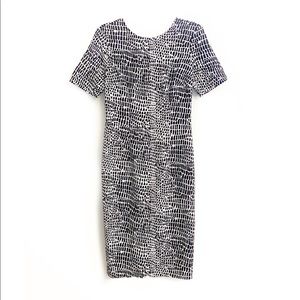 Trina Turk Black & White Short Sleeve Dress Size 4